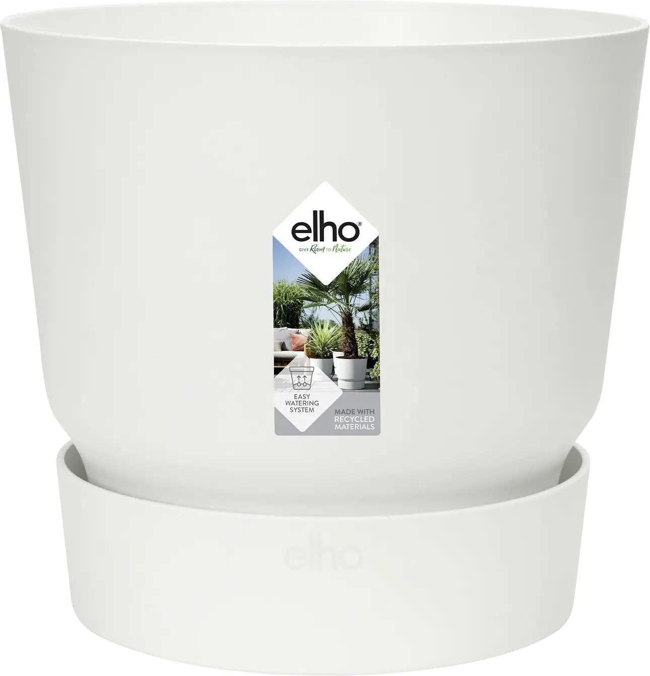 Elho Pflanztopf Greenville Ø 25 x 23 cm weiß