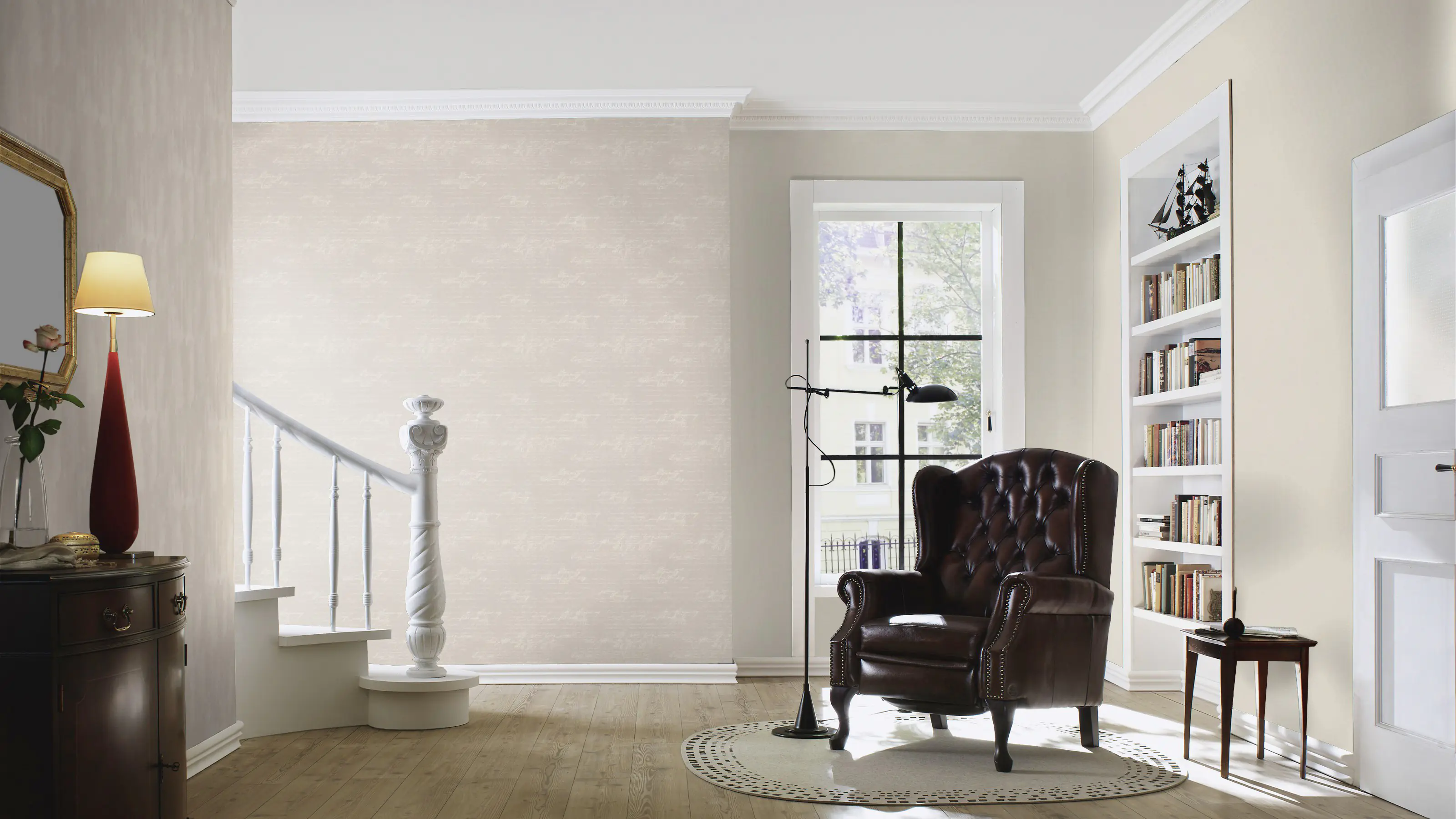 Rasch Vliestapete 448634 Florentine uni beige 10,05 x 0,53 m