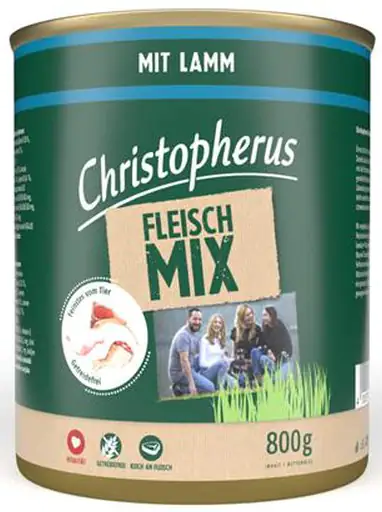 Christopherus Fleisch-Mix Hundenassfutter 800 g Lamm