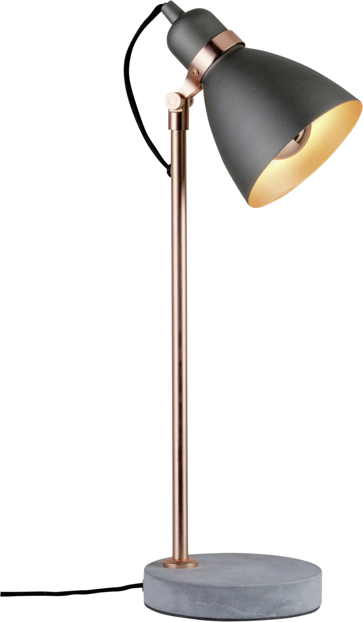 Paulmann Tischlampe Neordic Orm grau kupfer-matt