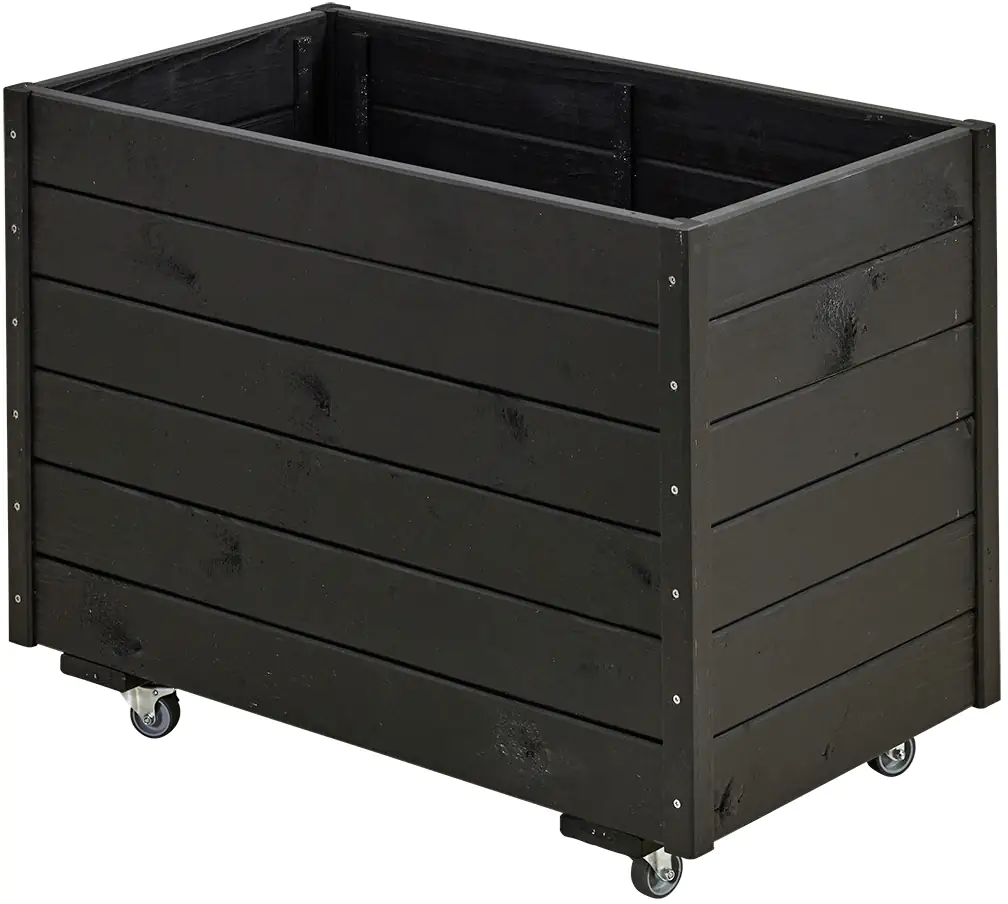 Plus Pflanzkasten mit Räder   RAL 9005 Schwarz