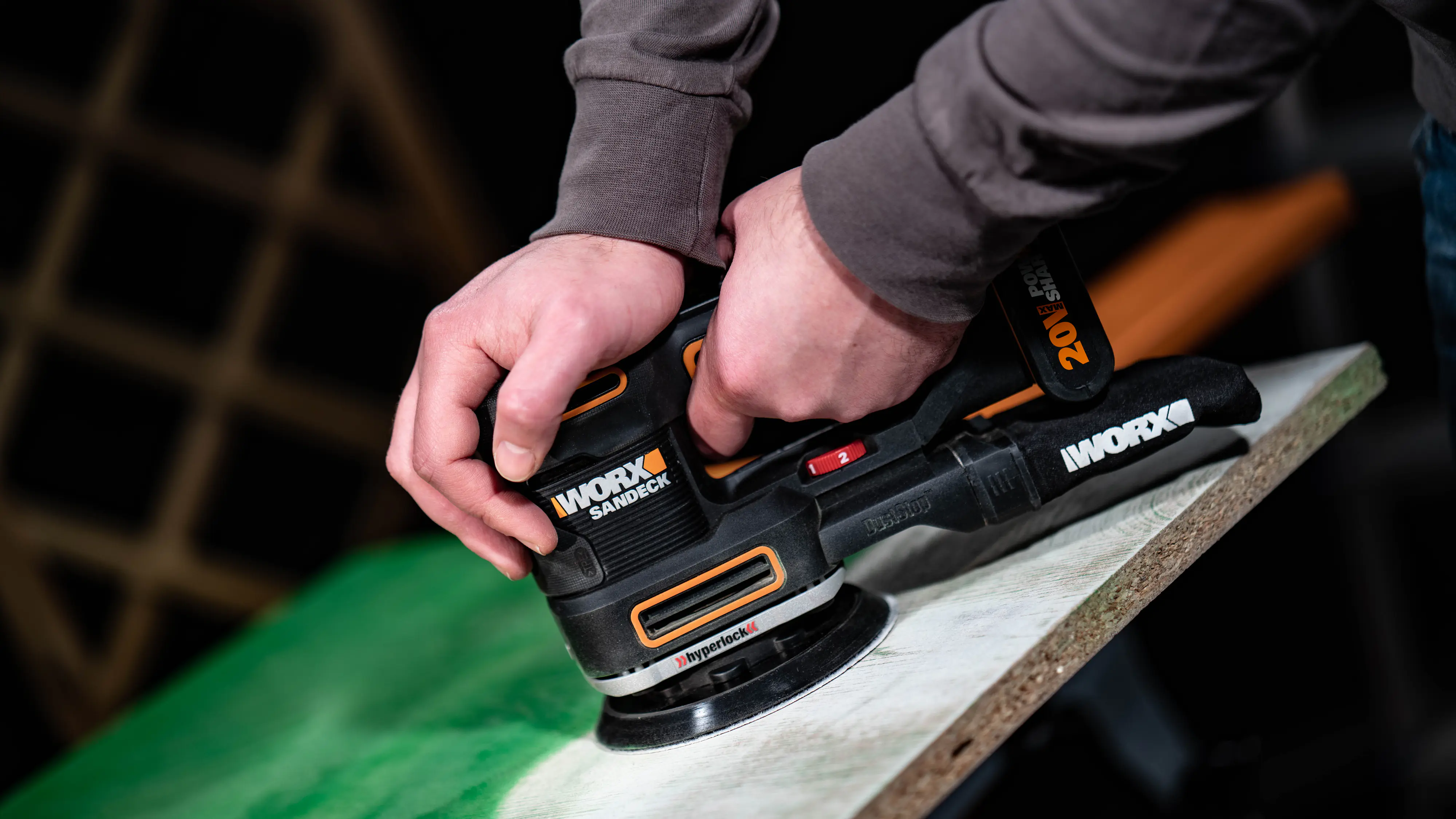 Worx Akku-Multischleifer Sonicrafter WX820 20 V inkl. Akku 2 Ah & Ladegerät