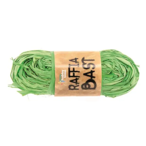 Glorex Raffia-Bast gelbgrün, 50 g