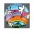 Folienballon Britto Motiv 4 Rund bunt 19 x 13,5 cm