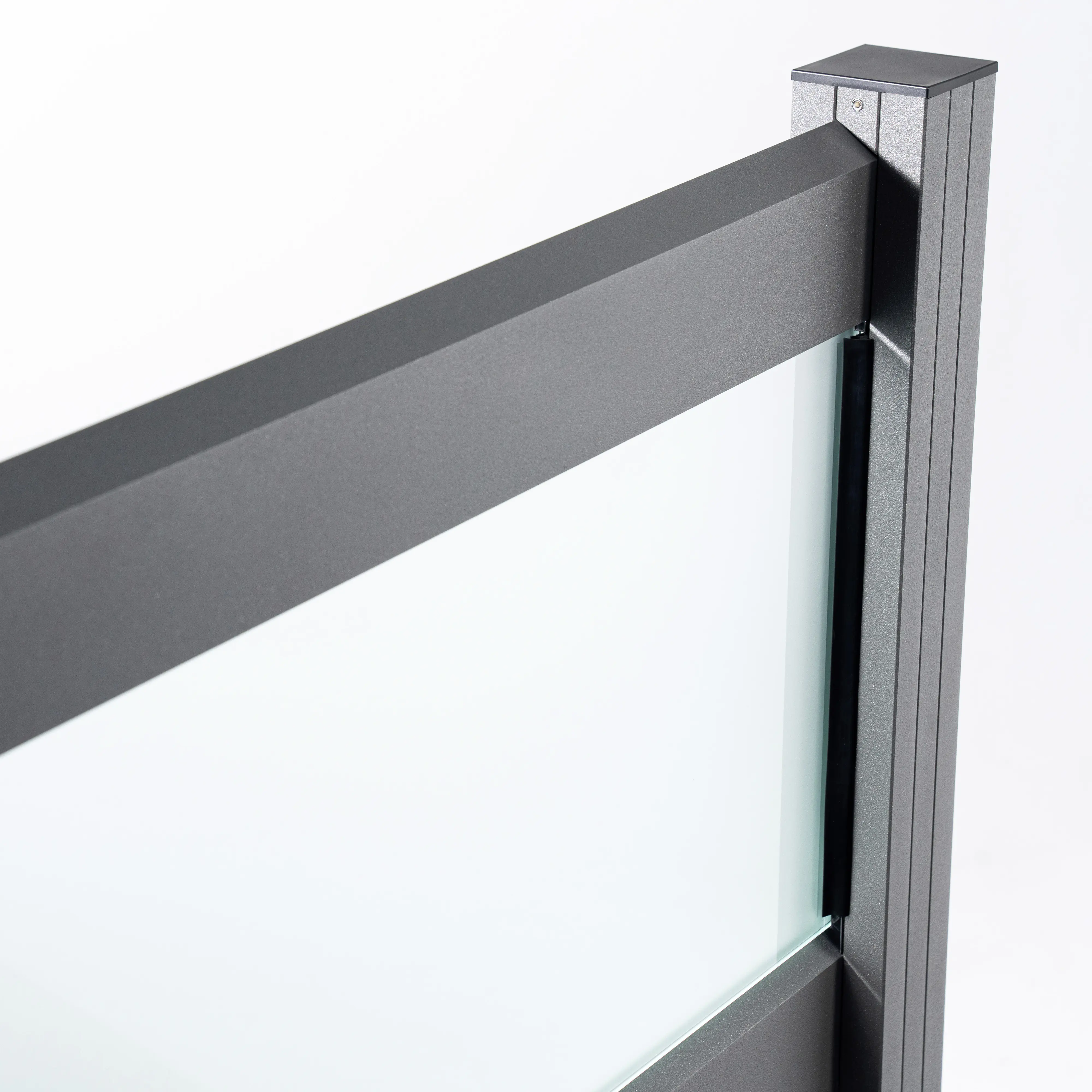 Ambiente Alu-Zaun Grundset Rhombus MINI 187 x 184,2 cm grau 