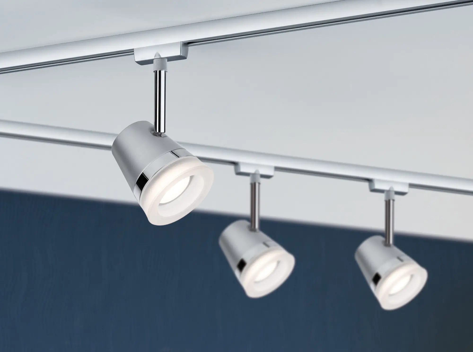 Paulmann URail Schienenspot Cone chrom-matt 18 x 8,5 cm GU10 dimmbar