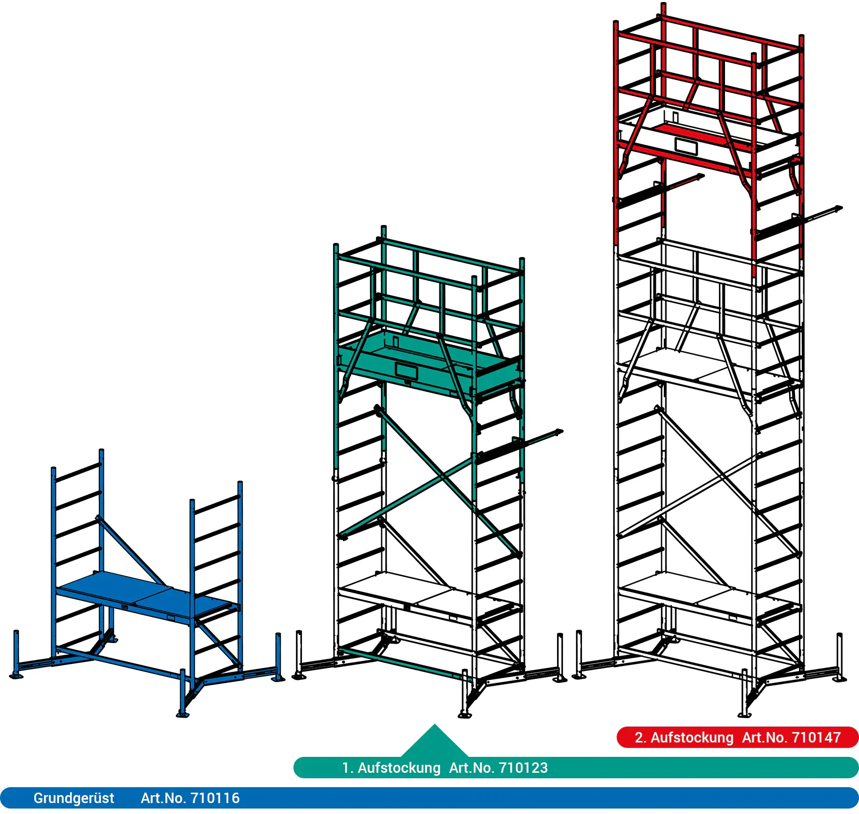 Krause Arbeitsgerüst 1.Aufstockung MONTO ClimTec Aluminium