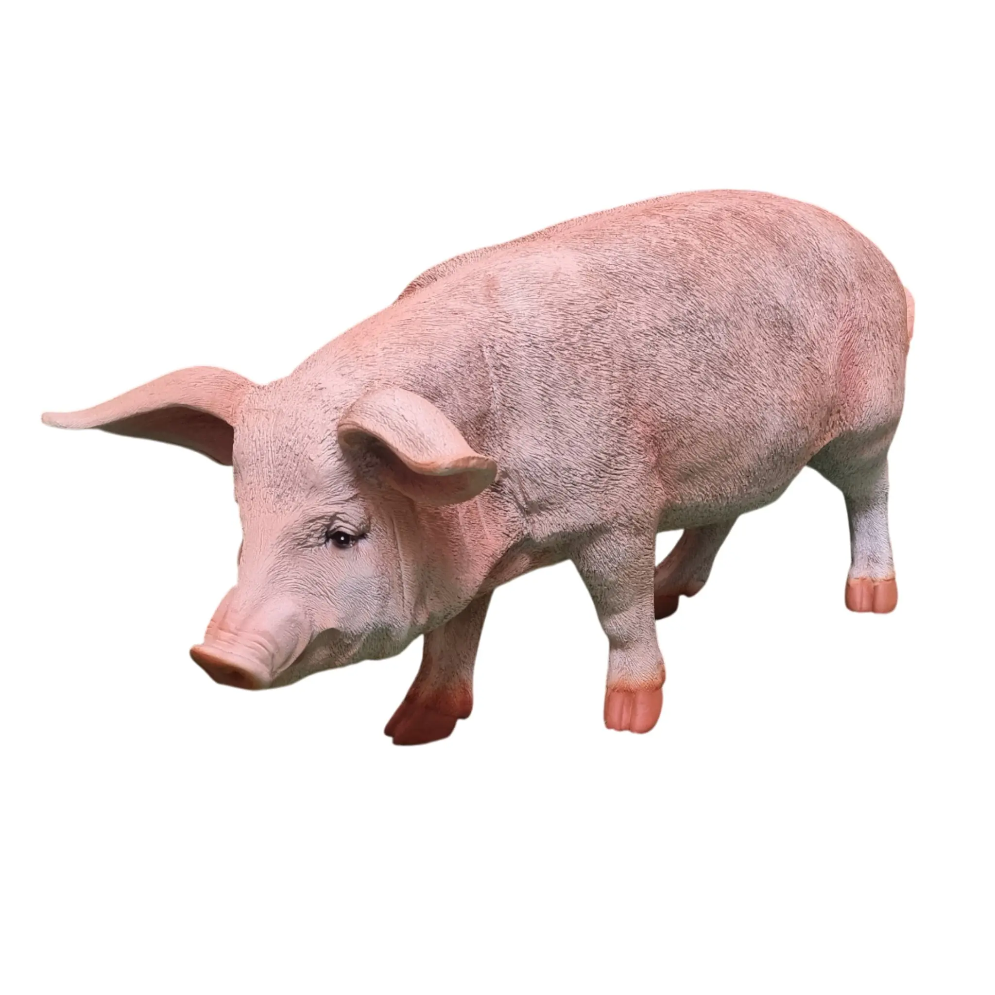 Dekofigur Schwein stehend 47 x 27 cm rosa