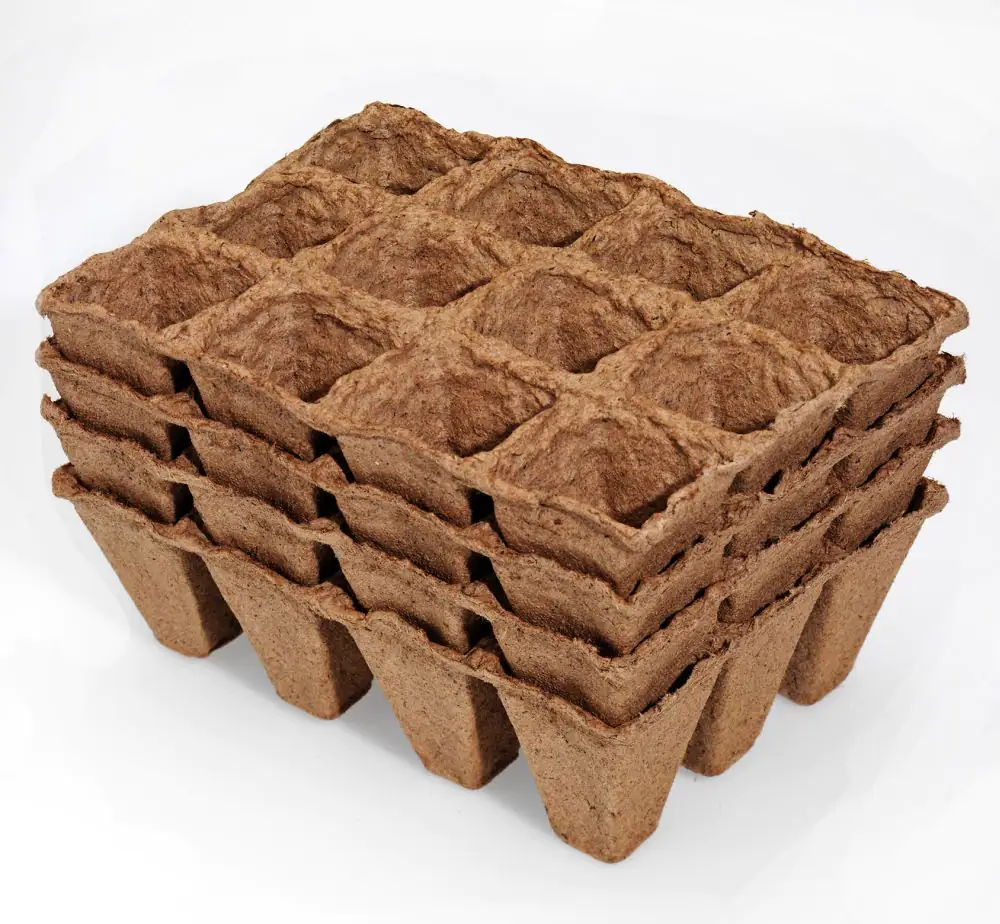 Prima Flora Torftöpfe 6 cm quadratisch, 20 Stück