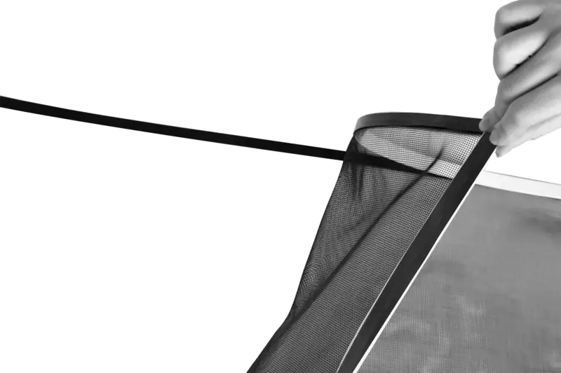TrendLine Fliegenschutz-Magnetfenster 100 x 120 cm weiß/weiß kürzbar
