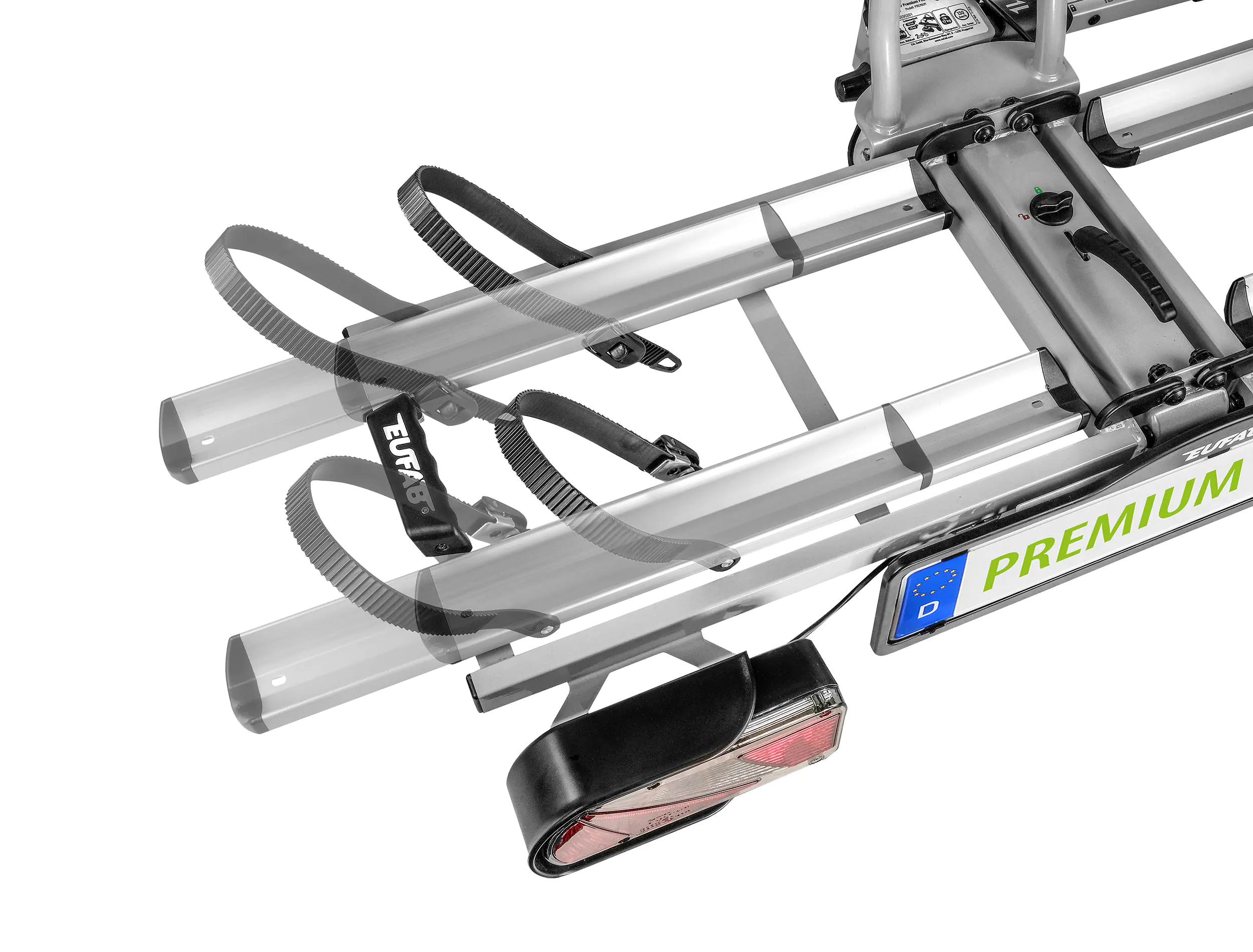 EUFAB Fahrradheckträger PREMIUM PRO X2 für 2 Fahrräder komplett vormontiert