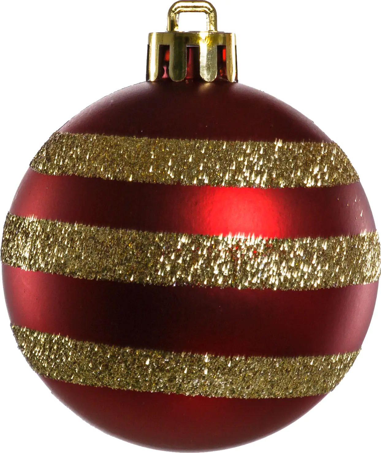 TrendLine Weihnachtskugeln bruchfest, langlebig Ø 6 cm rot mattiert 6 Stück