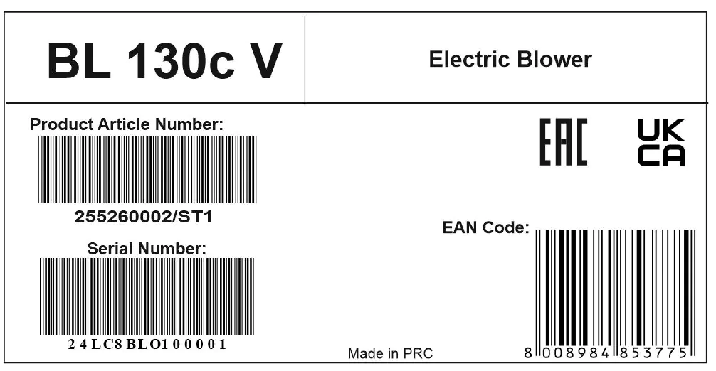 Stiga Elektro Laubbläser BL 130c V 2.600 Watt