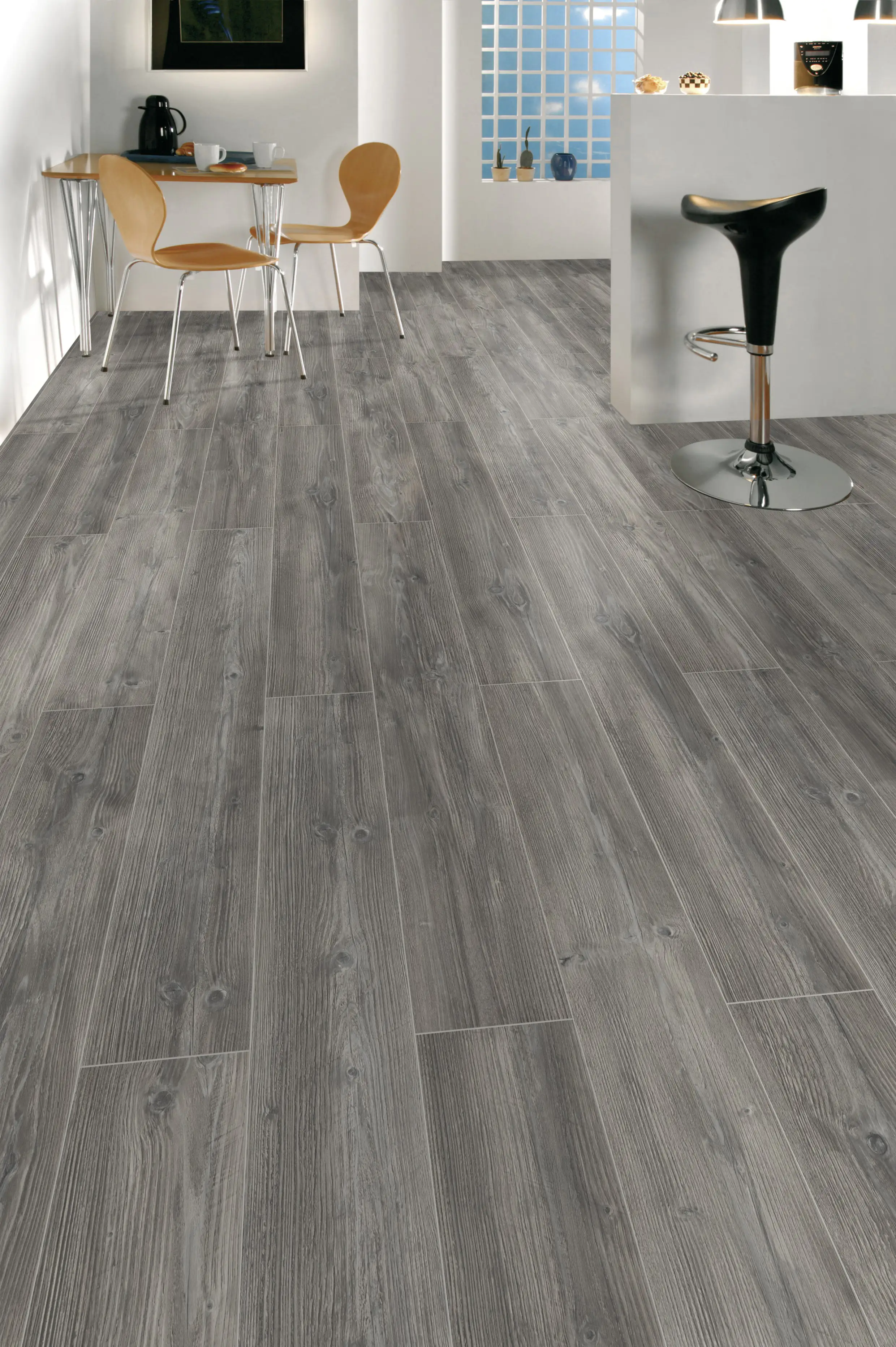 Classen Laminat 7 mm 4V 128,6 x 19,4 cm 7 mm Kiefer grau
