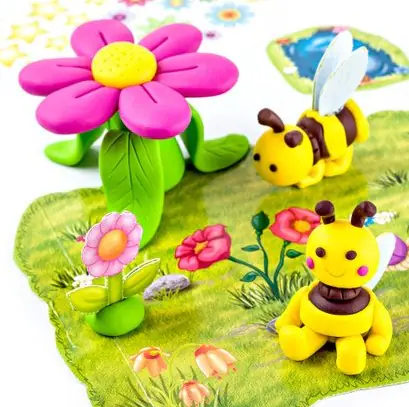 Fimo Modelliermasse kids Form & Play Set Happy Bees