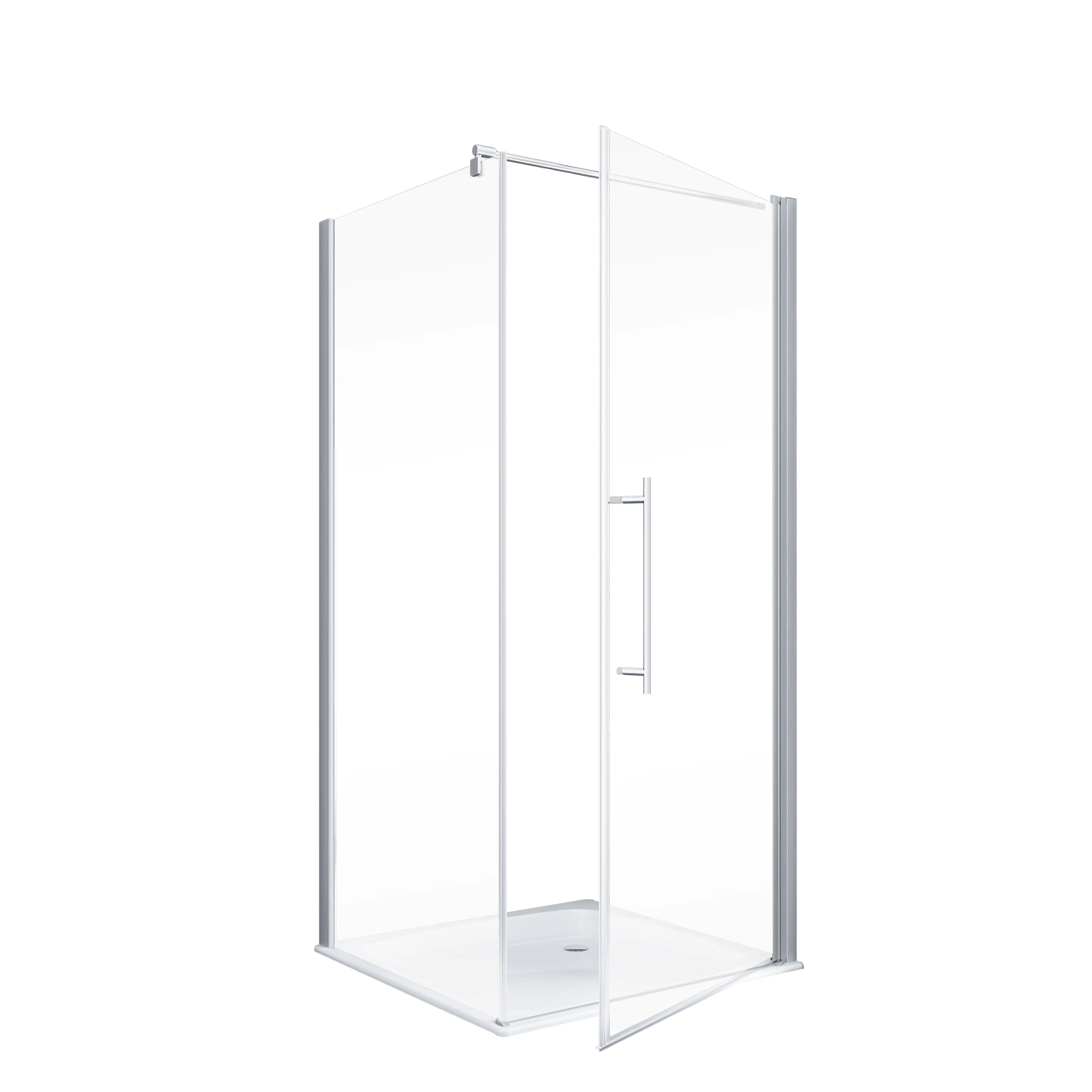 Schulte Drehtür Seitenwand Duschwanne 80 x 80 x 192 cm Alexa Style 2.0