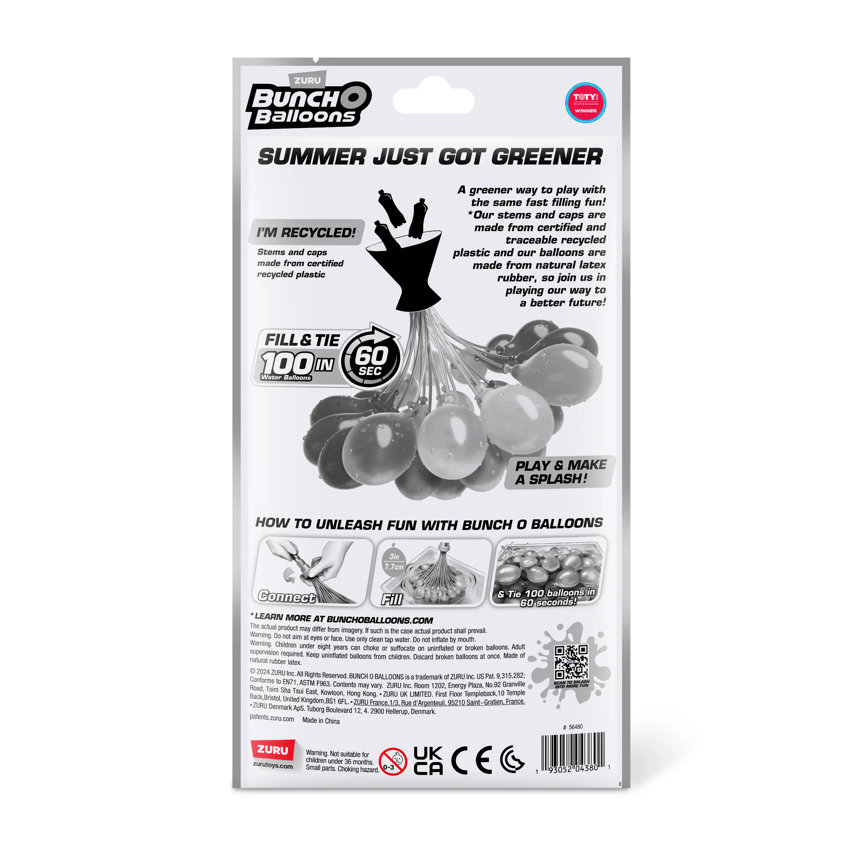 Zuru Wasserbomben Bunch O Ballons 100 Wasserballons