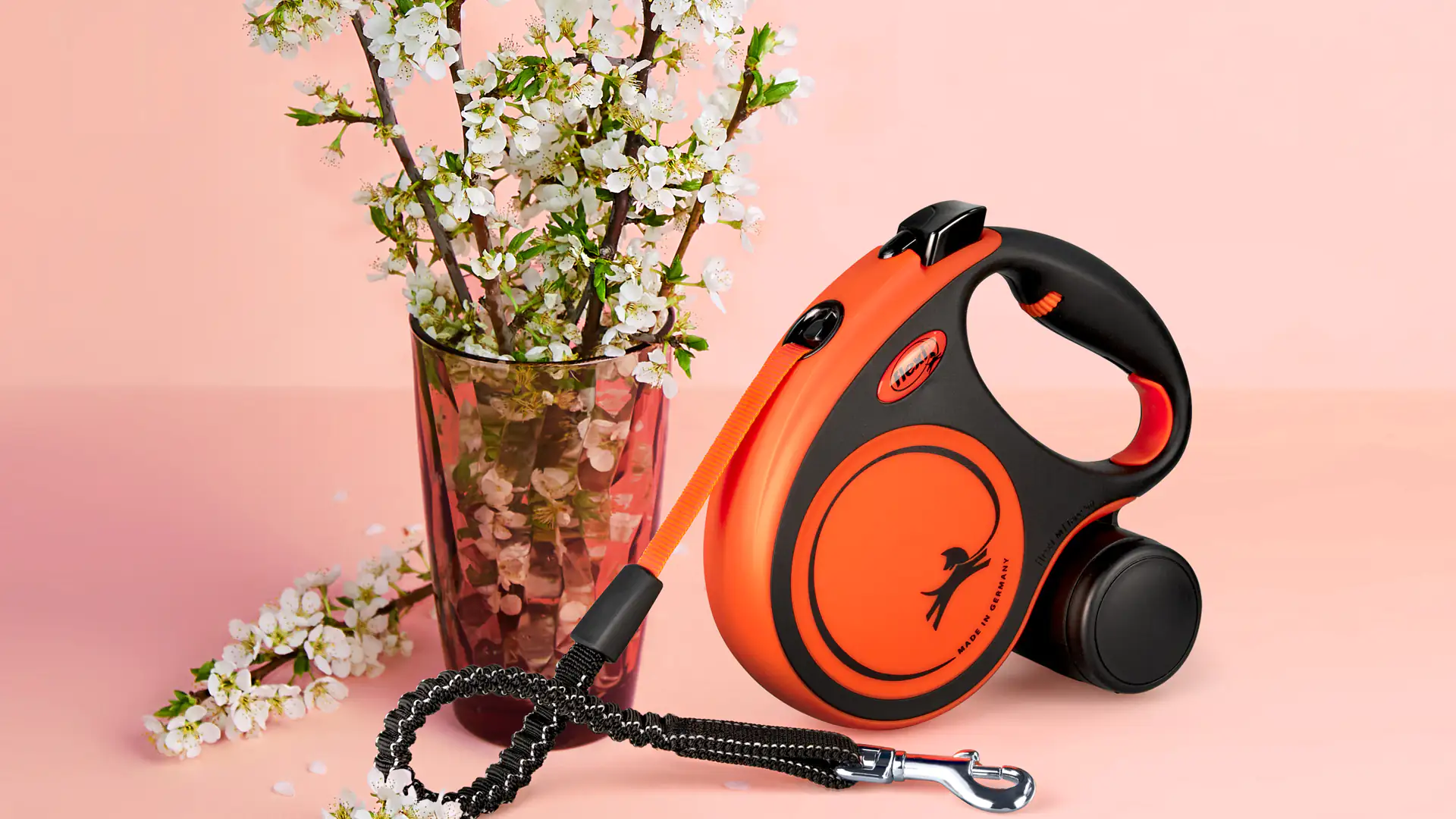 Flexi Hundeleine New Neon Gurt S neonorange