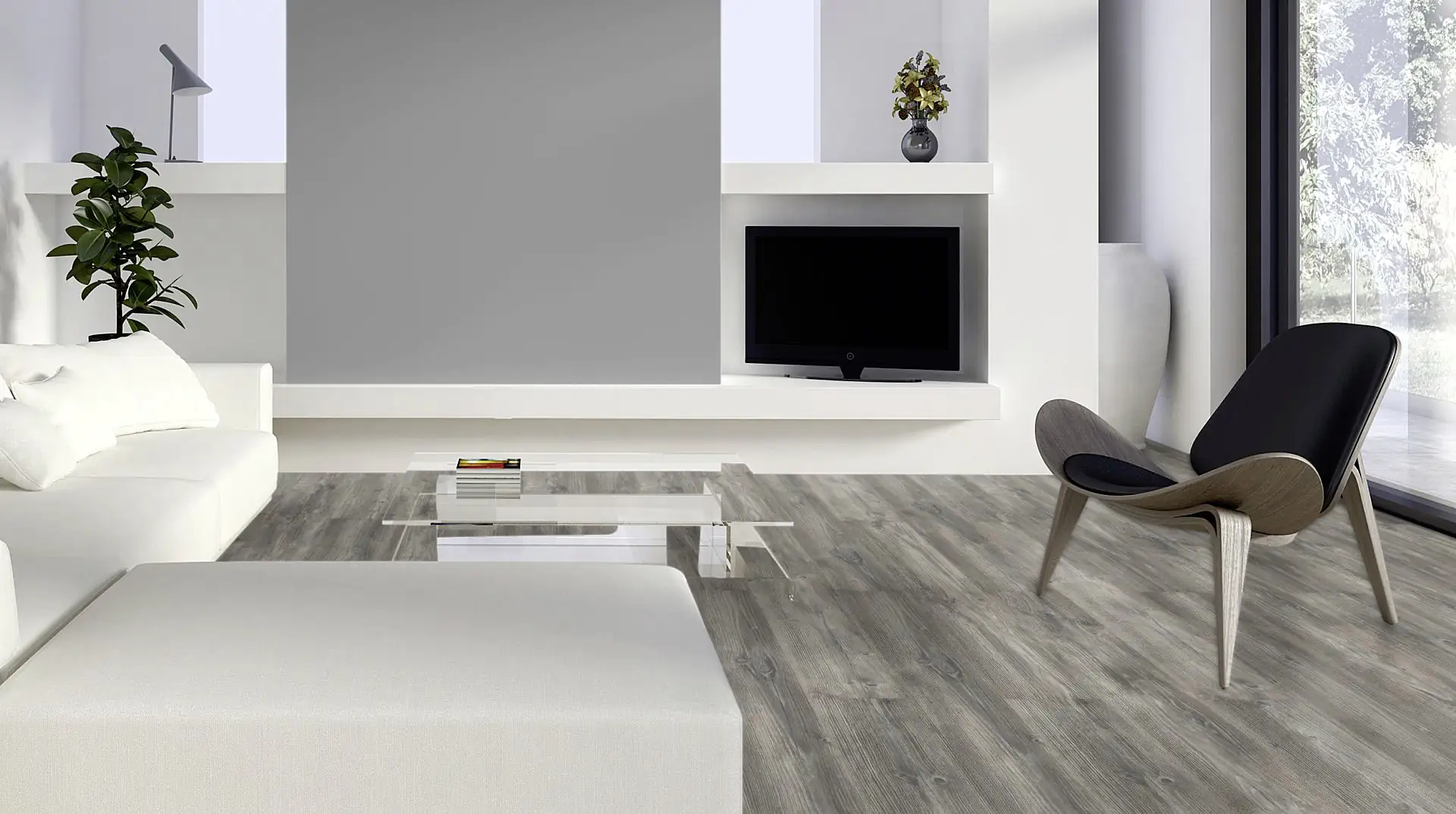 Classen Laminat 7 mm 4V 128,6 x 19,4 cm 7 mm Kiefer grau