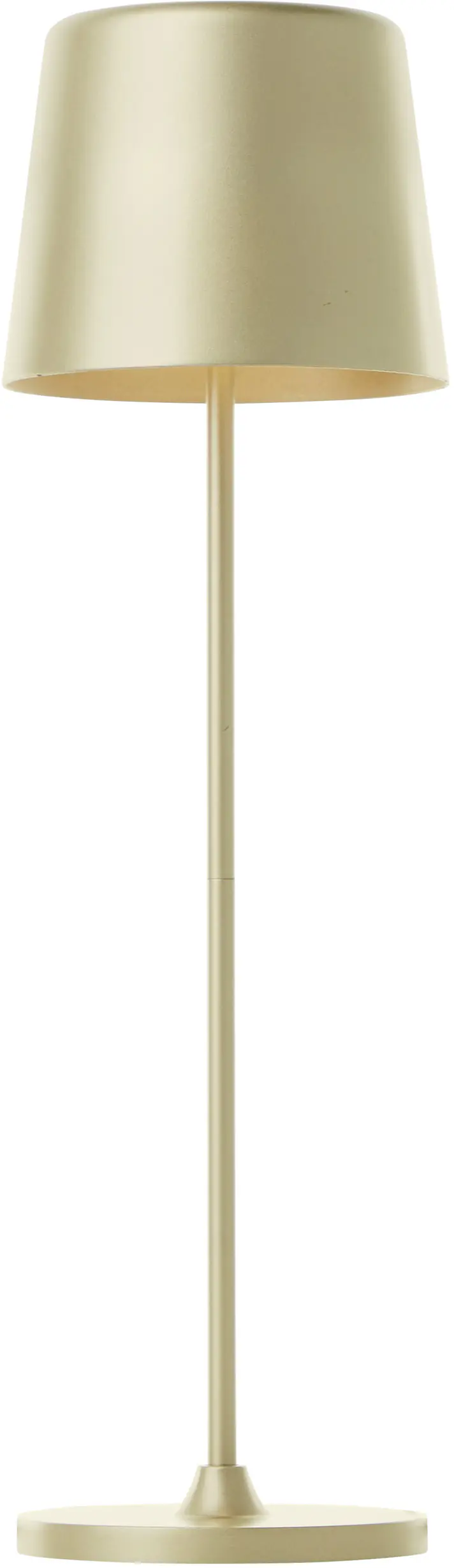 Brilliant LED Akku-Tischlampe Kaami 37 cm dimmbar USB-Kabel gold warmweiß