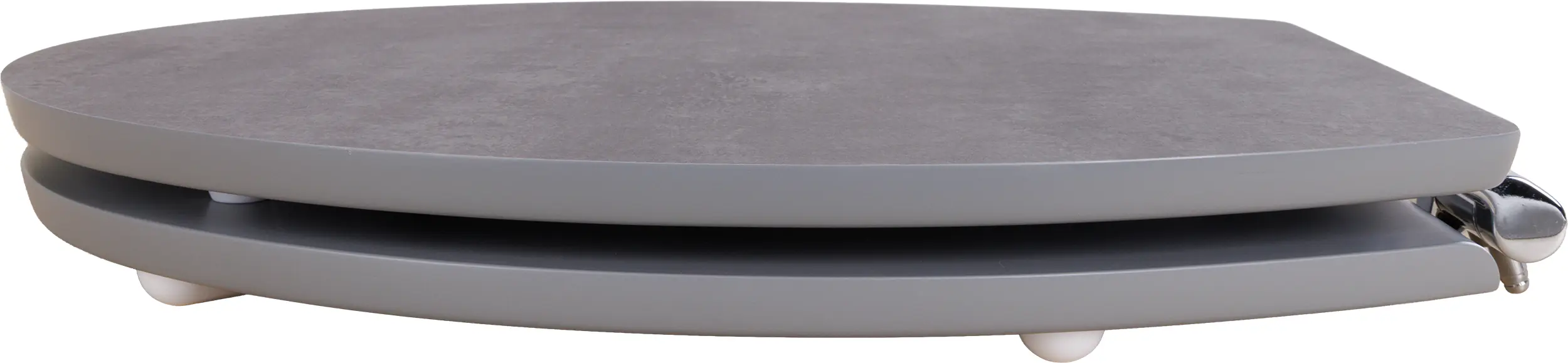 Primaster WC-Sitz mit Absenkautomatik Betonoptik dunkelgrau