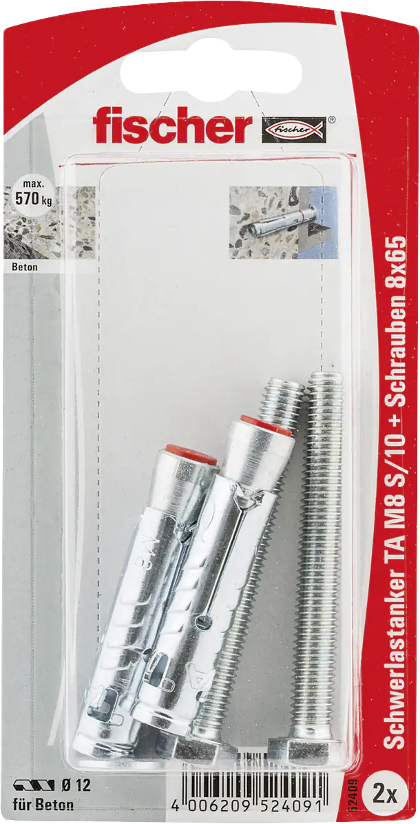 Fischer Schwerlastanker TA 12.0 x 56 mm - 2 Stück