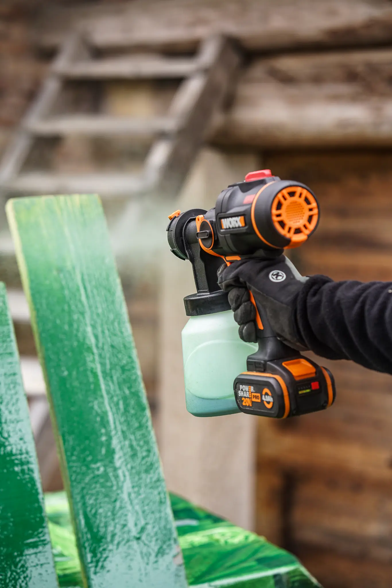 Worx NITRO Akku-Farbsprühgerät WX020.9  20 V Solo
