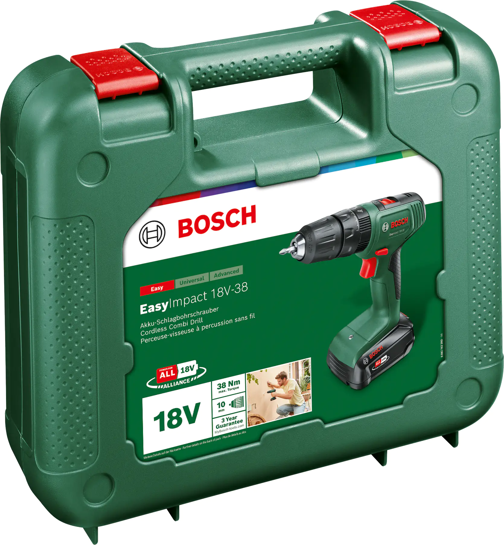 Bosch Akku-Schlagbohrmaschine EasyImpact 18V-38 inkl. Akku und Ladegerät