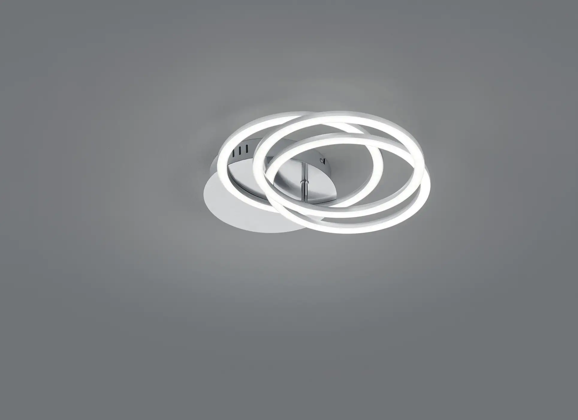 Reality LED Deckenleuchte Circle nickel matt Fernbedienung