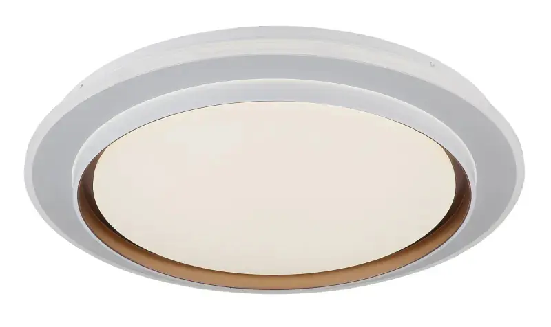 Globo Deckenleuchte Janice Ø 49 x 7 cm weiß matt RGB