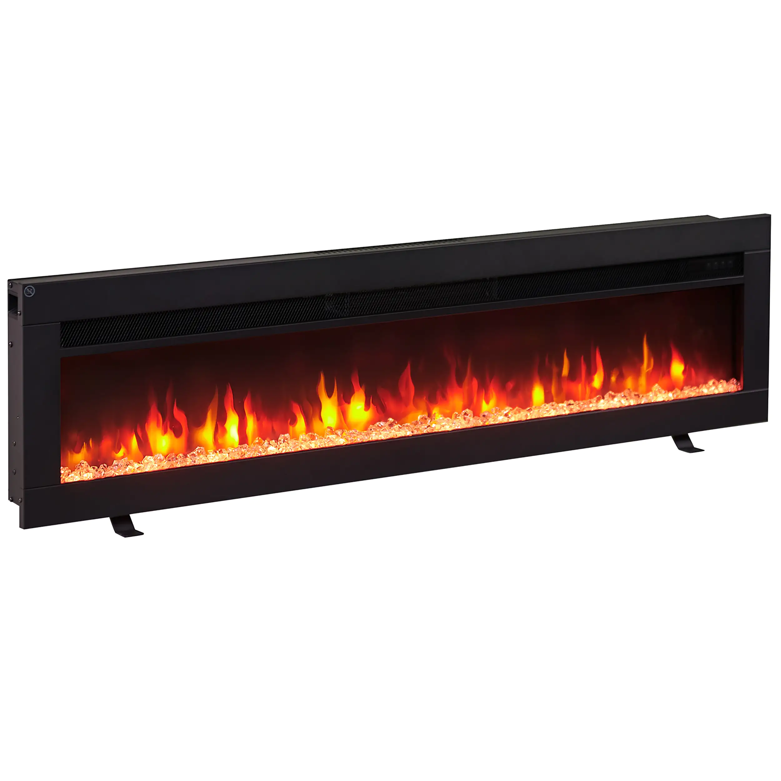 BALDERIA Elektrokamin schwarz Agnes 50 1000/1800 Watt 33 x 127 cm