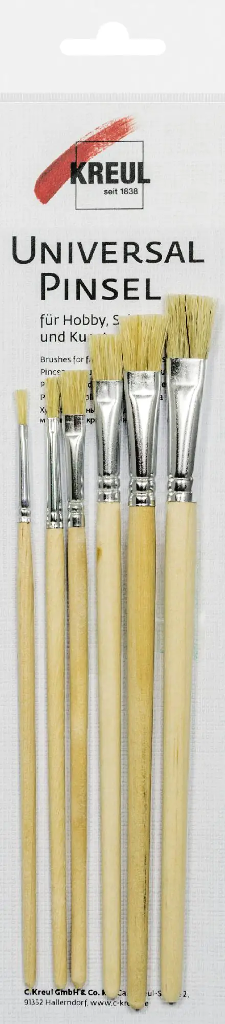 Kreul Hobby Line Universalpinsel 6er Set