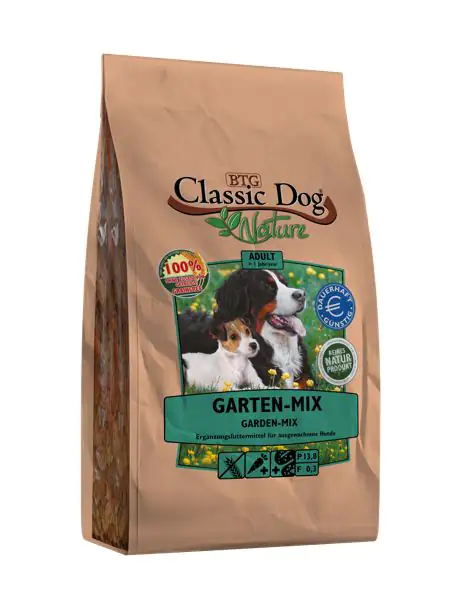 Classic Dog Hundetrockenfutter Nature 1 kg Garten Mix 