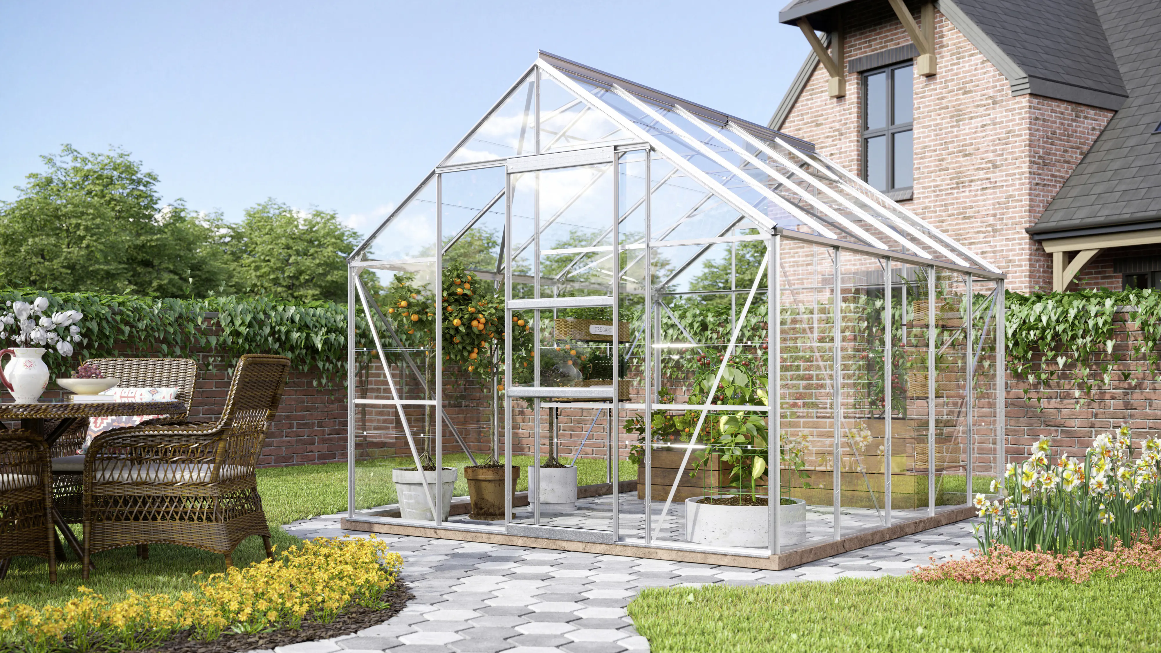 Vitavia Gewächshaus Merkur 8300 254 x 317 cm 3 mm ESG