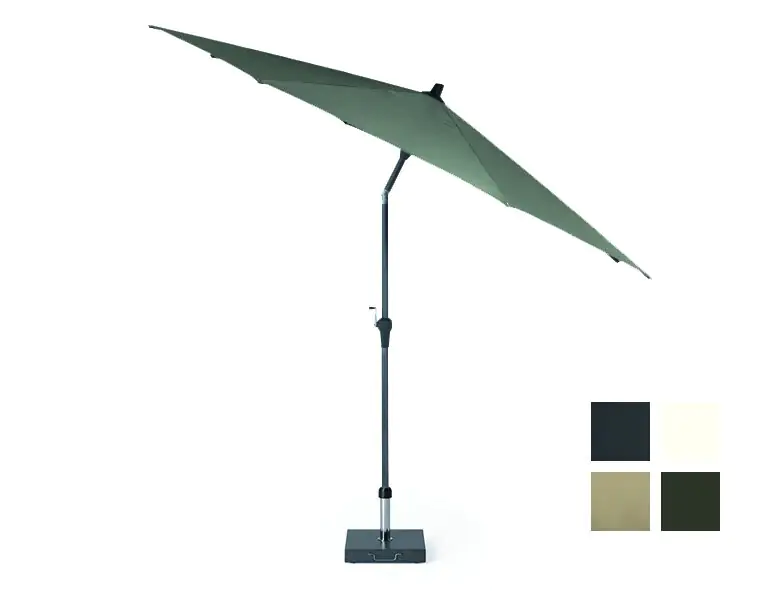 Siena Garden Mittelstockschirm Avio olive Ø 300 cm