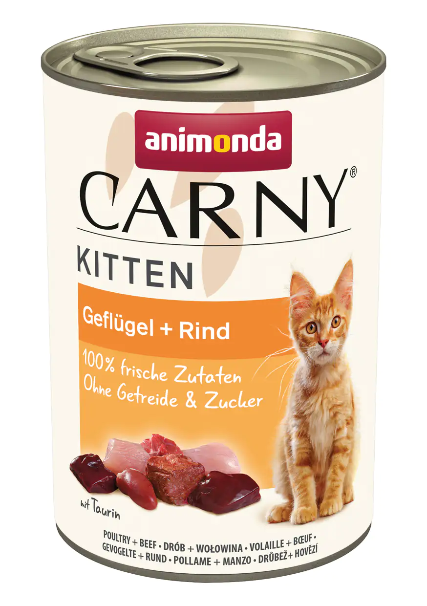 Animonda Carny Kitten Katzennassfutter getreidefrei 400 g Geflügel & Rind