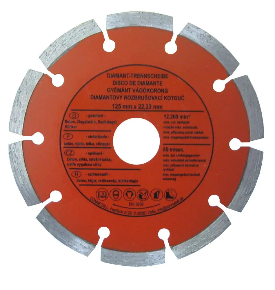 Werkzeyt Trennscheibe 125 x 22,23 mm Diamant für Beton segmentiert