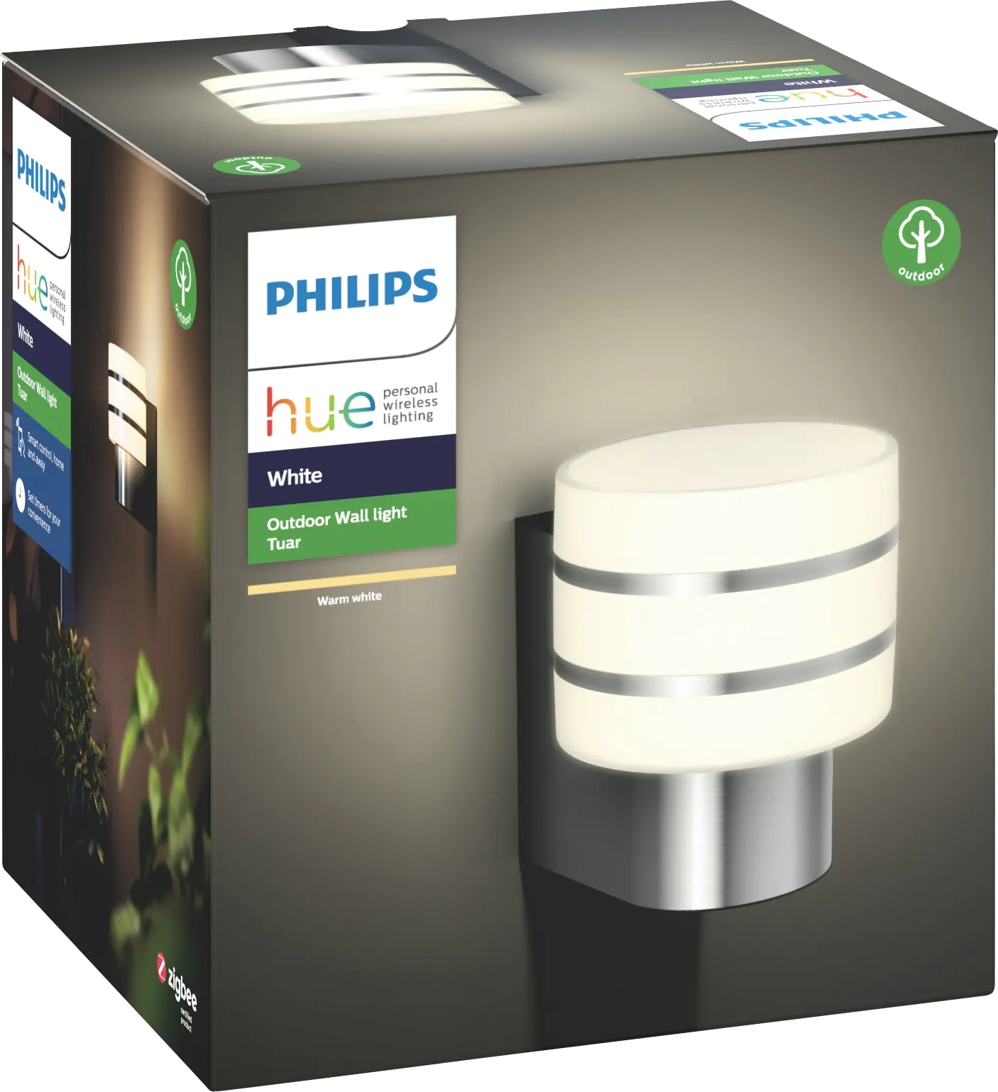 Philips Hue LED Außen-Wandleuchte White Tuar edelstahl warmweiß