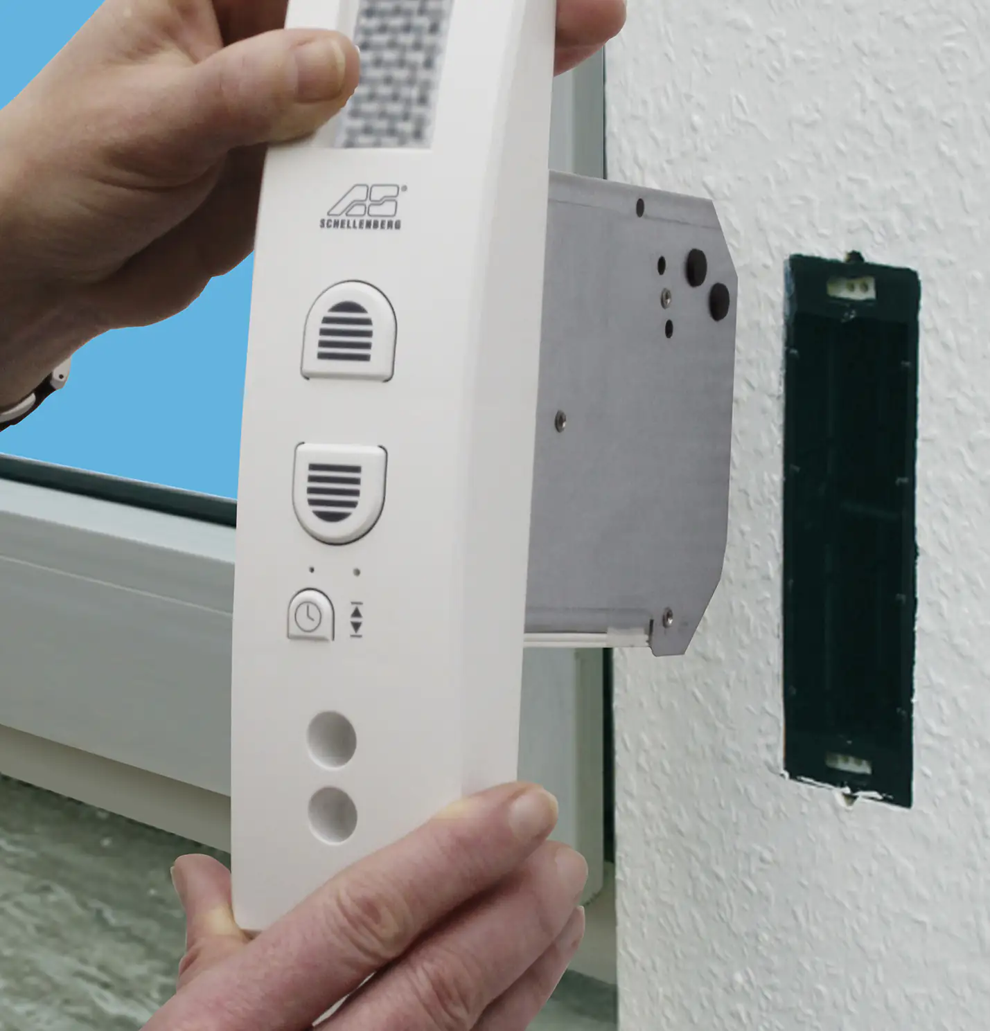 Schellenberg elektrischer Gurtwickler Maxi RolloDrive 45, für 12 kg/4,0 m²