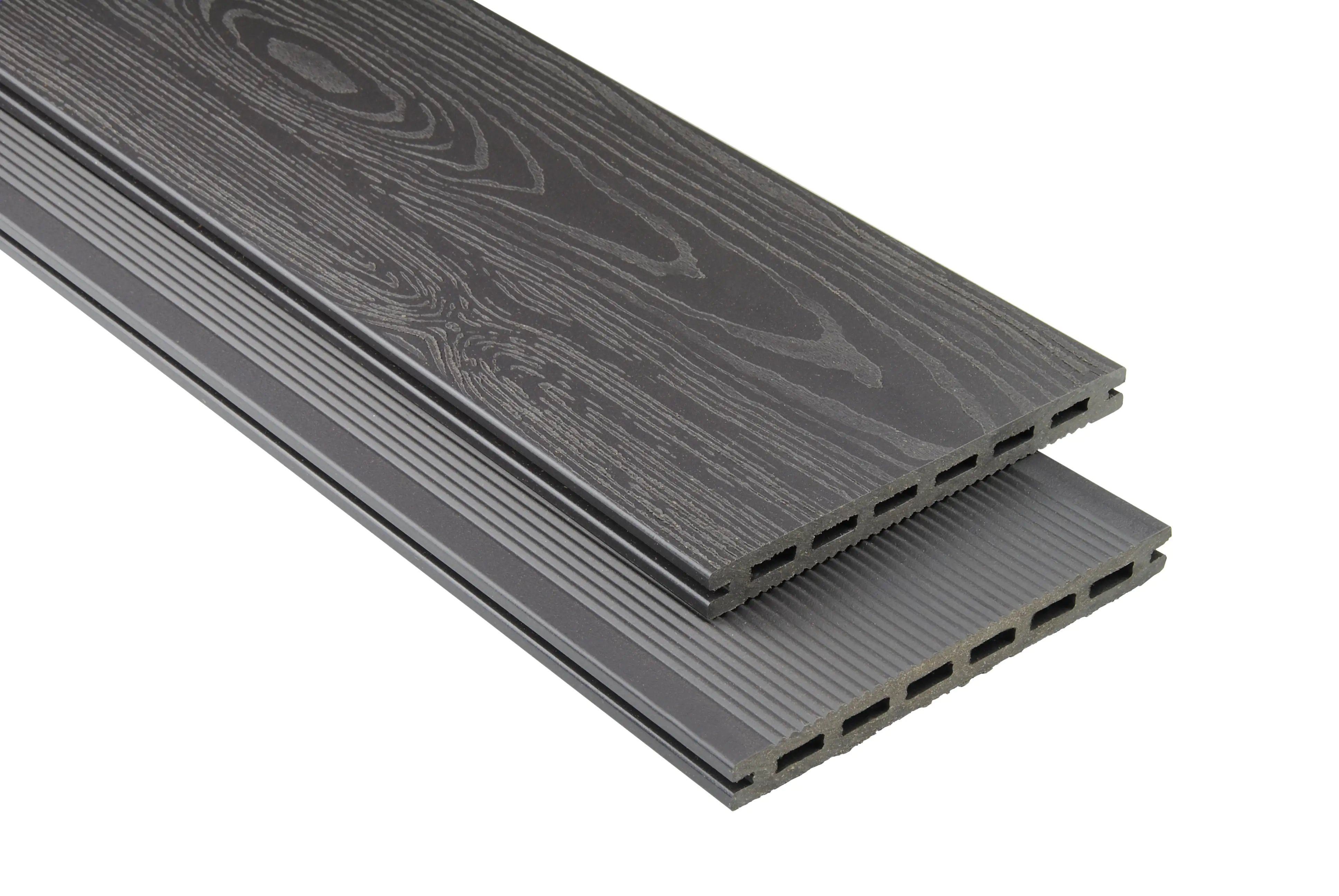 Kovalex Terrassendiele WPC 19 x 2,0 cm graubraun mattiert Meterware