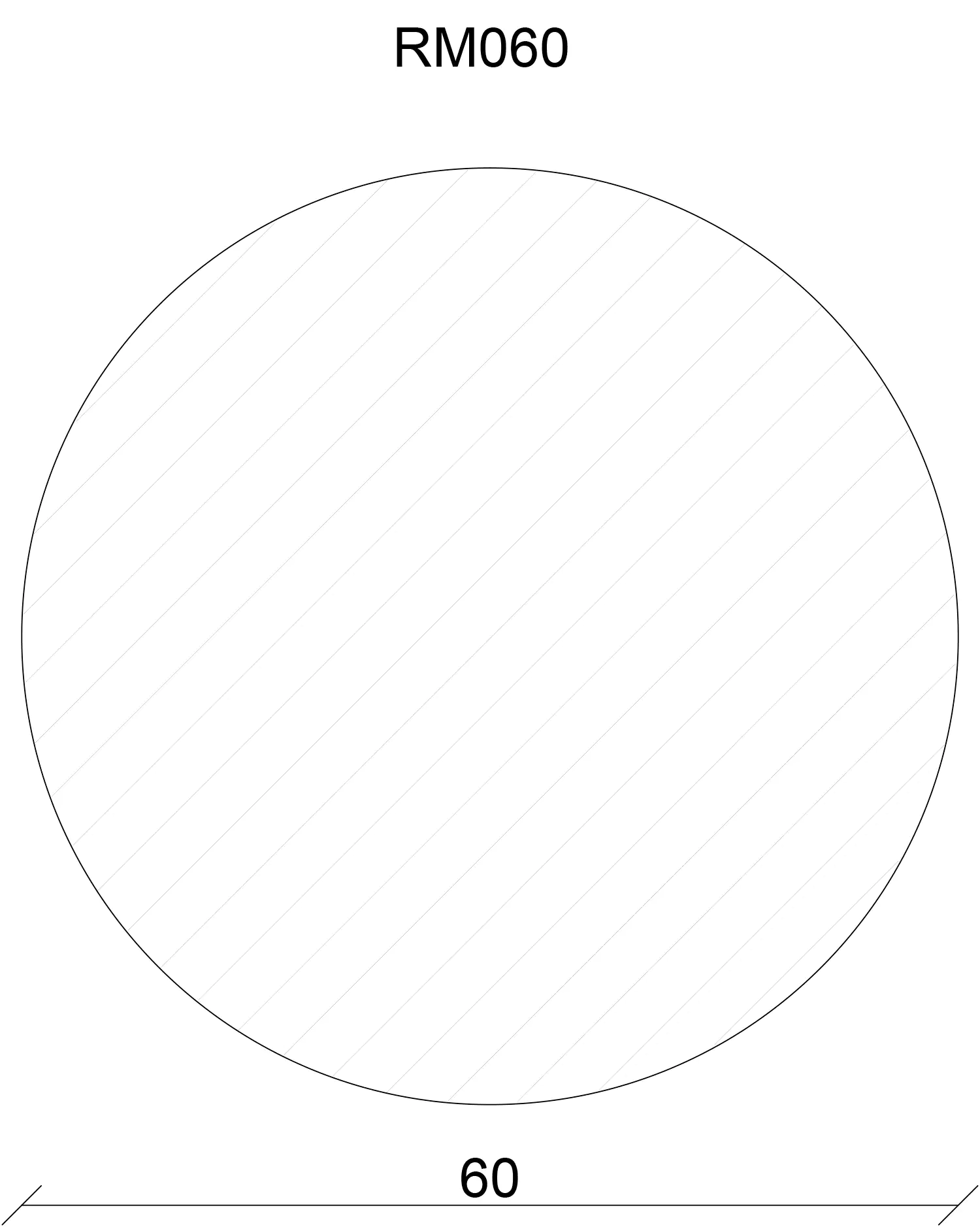 FN Neuhofer Rundstab glatt 100 cm 60 x 60 mm