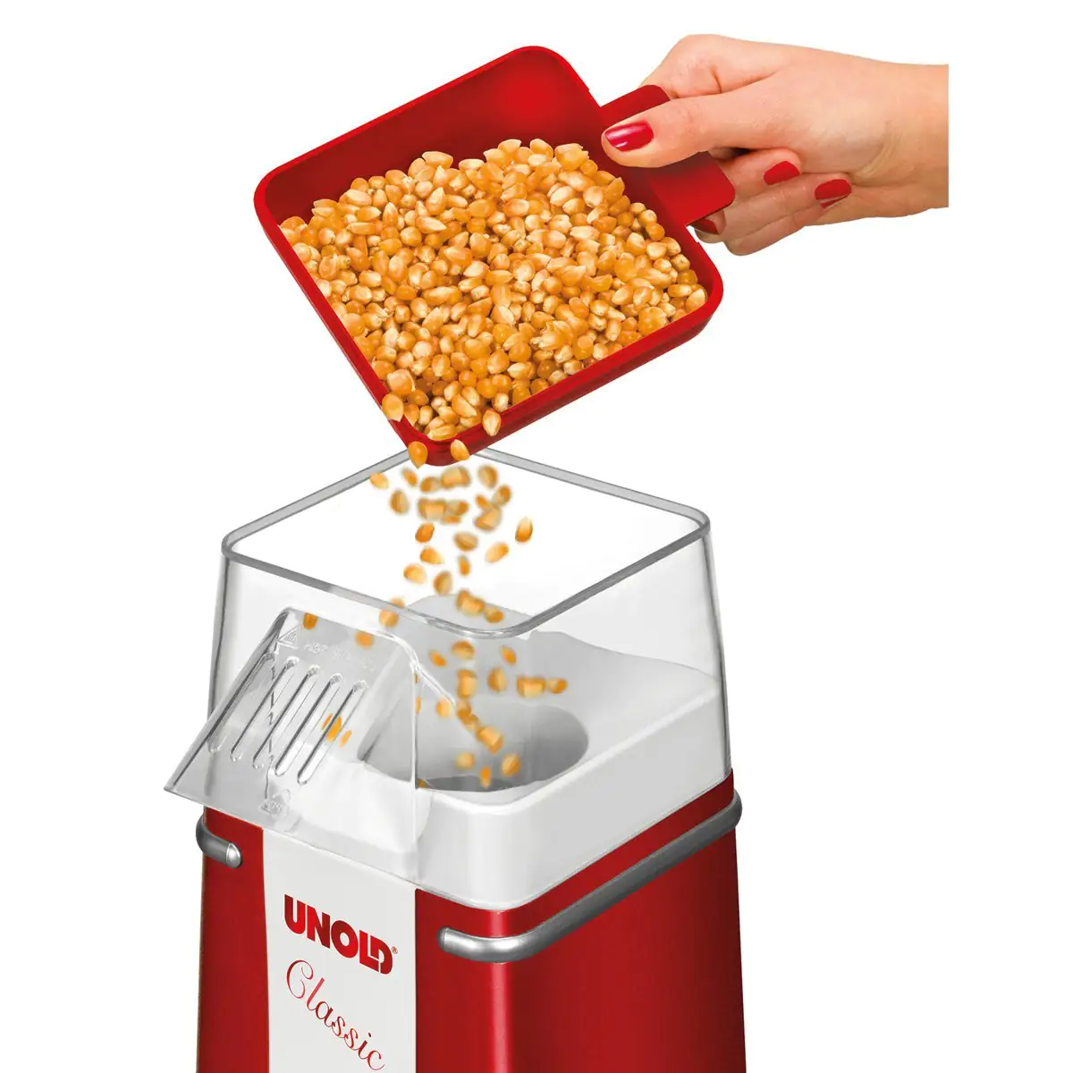 Unold Popcornmaker Classic 900 Watt, für 100 g Mais