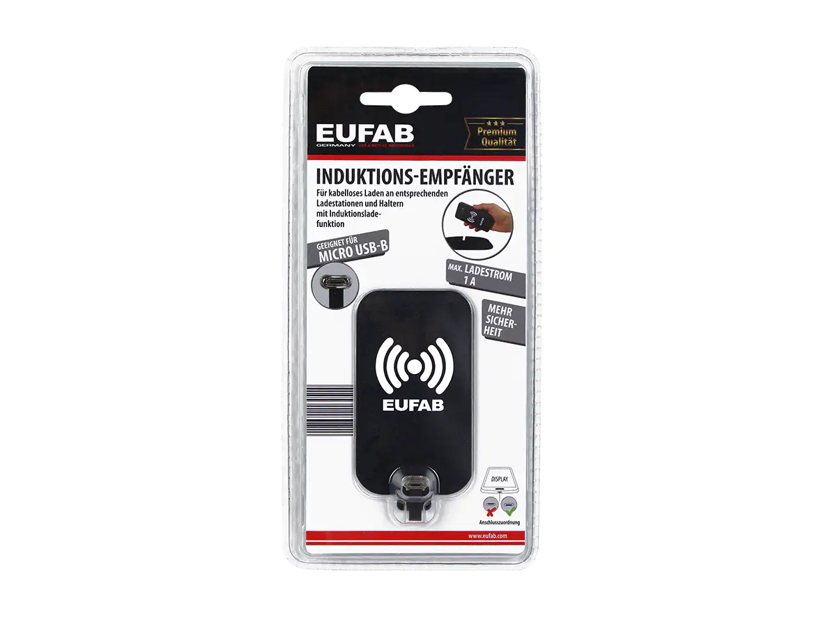 EUFAB Empfänger für Induktionslader Micro USB-B