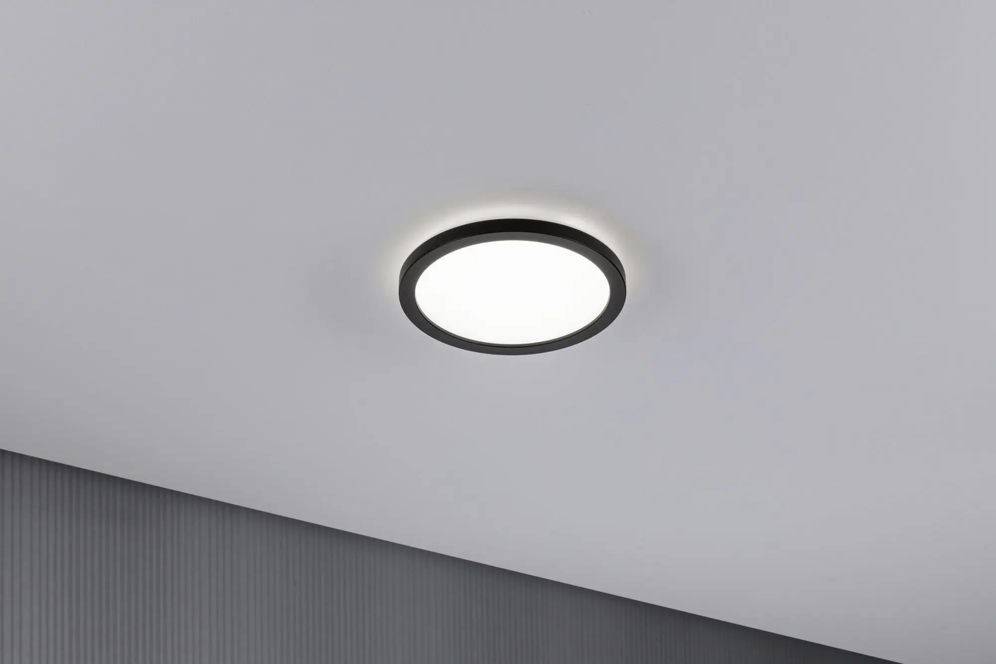 Paulmann LED Panel Atria Shine schwarz Ø 19 cm neutralweiß