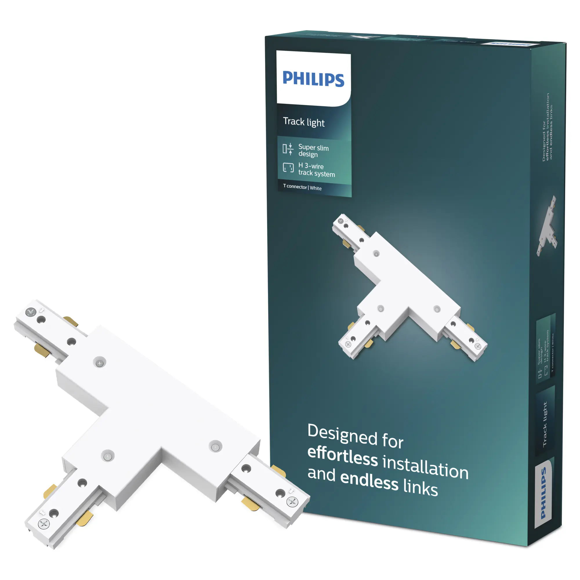 Philips EasyLink Stromverbinder für Schienenleuchte T weiß