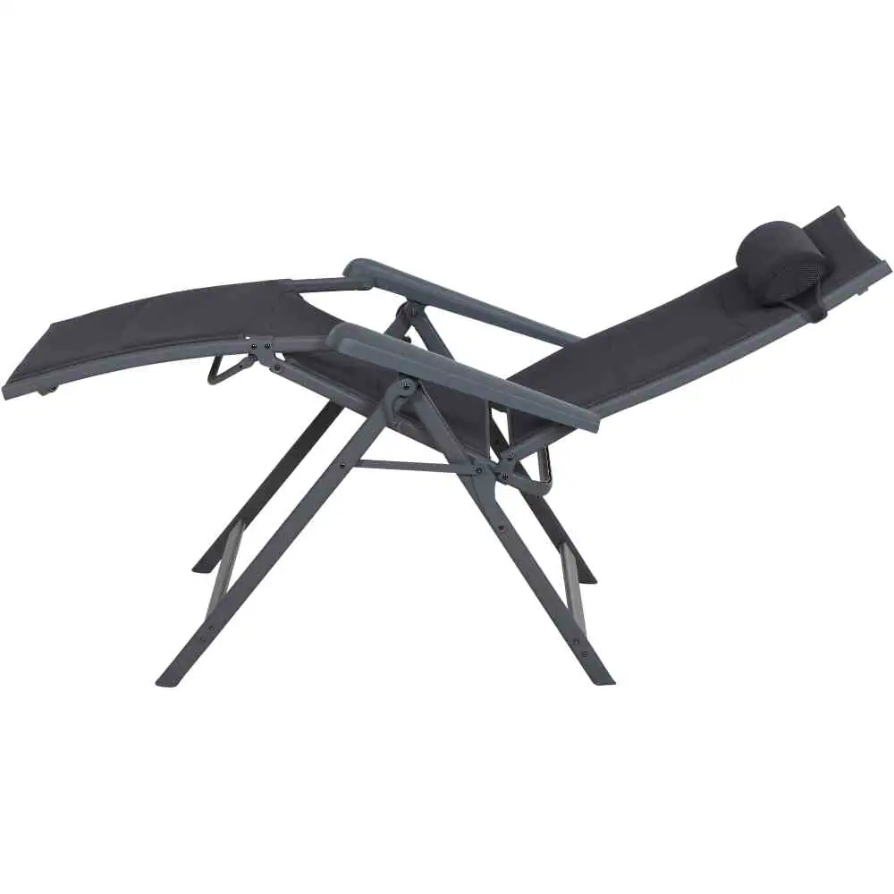 Siena Garden Camping Relaxstuhl Premium anthrazit