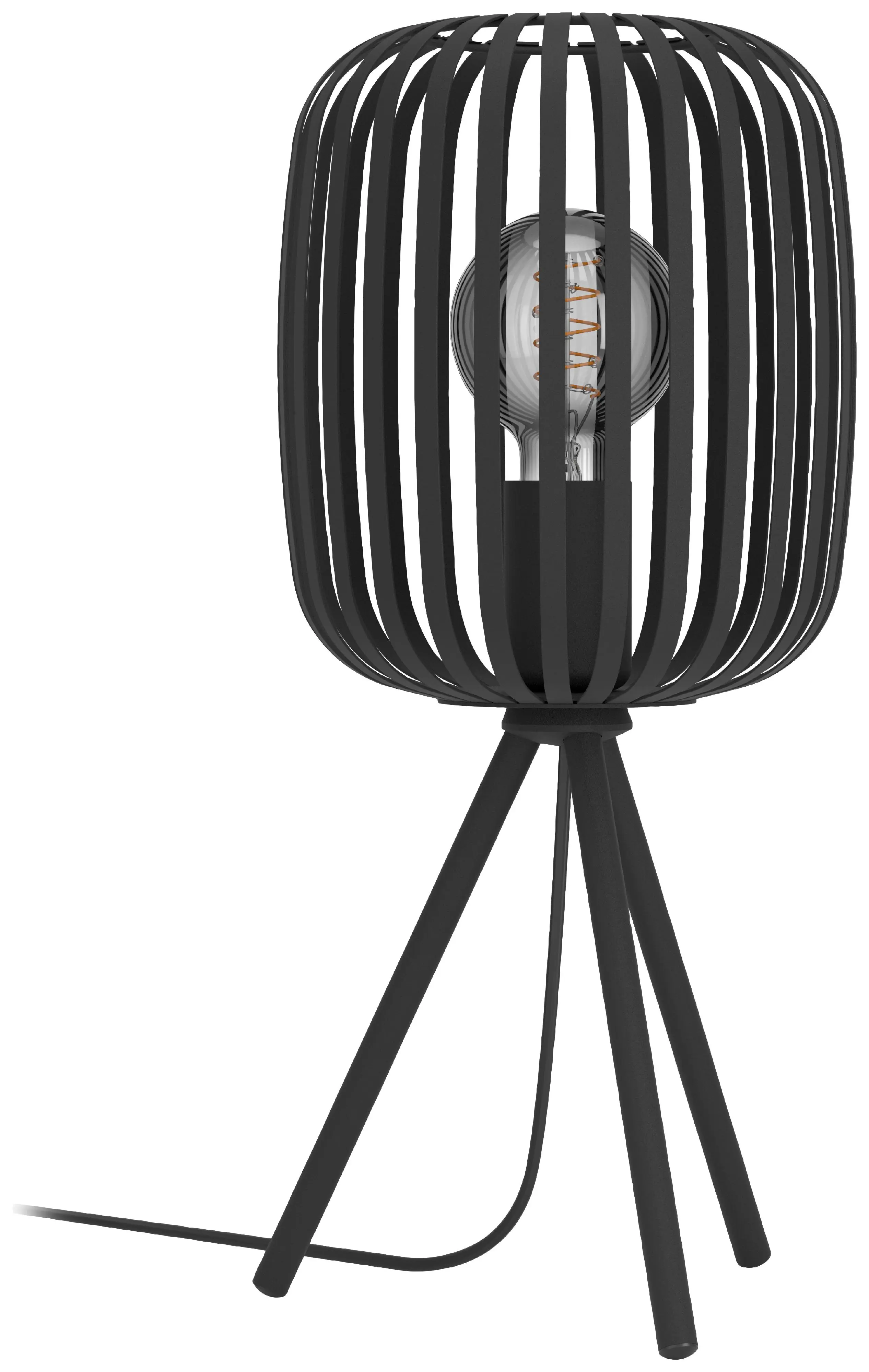 Eglo Tischlampe Romazzina 43,5 x 20 cm schwarz