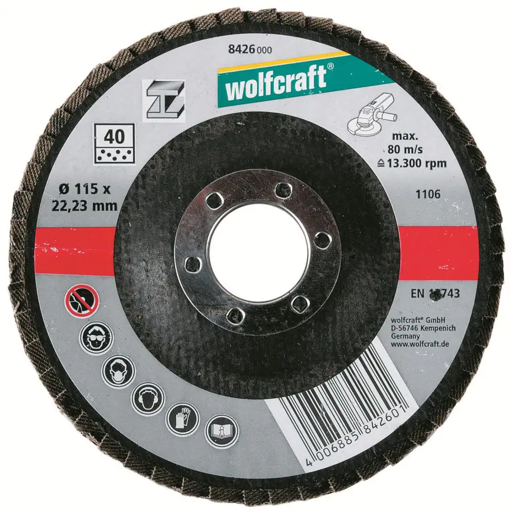 Wolfcraft Schleifmopteller Ø 115 x 22,23 mm