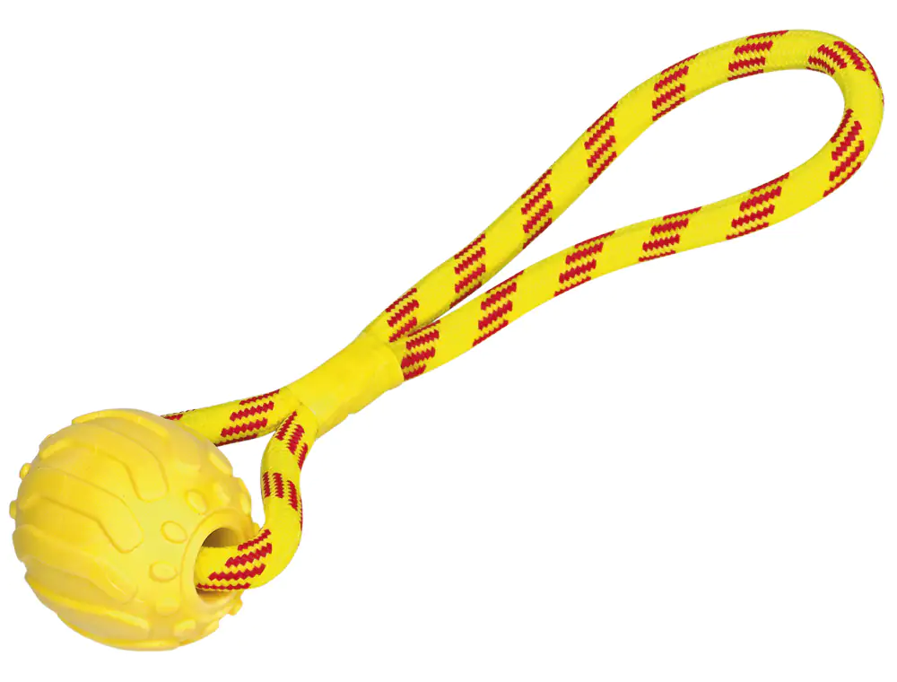Nobby TPR Schaumball mit Seil 37 cm