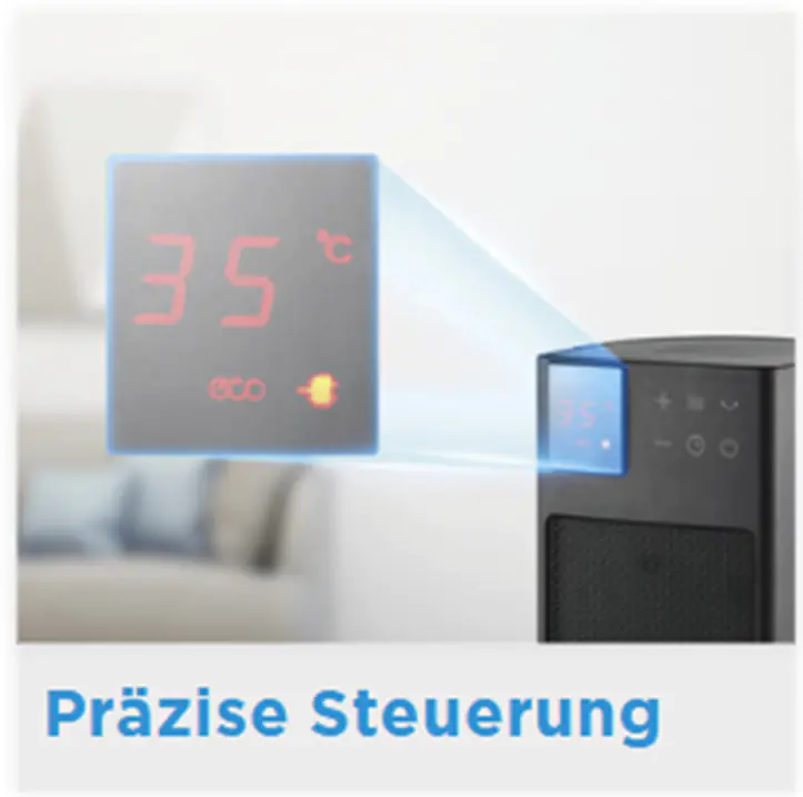 Midea Turmheizlüfter NTH20-22ER 3 Heizstufen 2000 Watt
